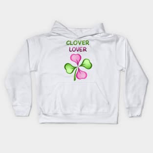 Clover Lover (borderless) Kids Hoodie